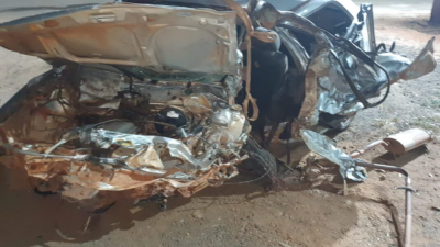Imagem da notícia Milagre em acidente na MS-306: Crianças de 5 e 6 anos sobrevivem a colisão com carreta em Cassilândia